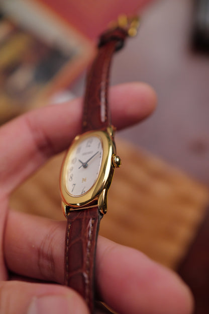 Seiko Ladies "Baignoire" Gold Circa. 1995