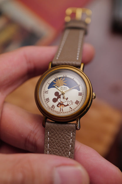 Seiko Alba "Mickey Moonphase" Circa. 1980s
