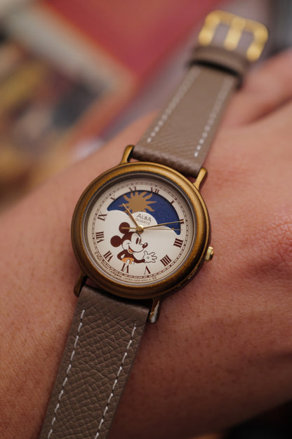 Seiko Alba "Mickey Moonphase" Circa. 1980s