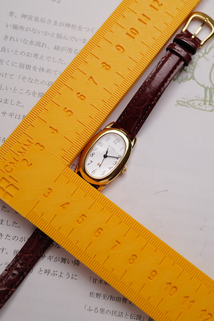 Seiko Ladies "Baignoire" Gold Circa. 1995