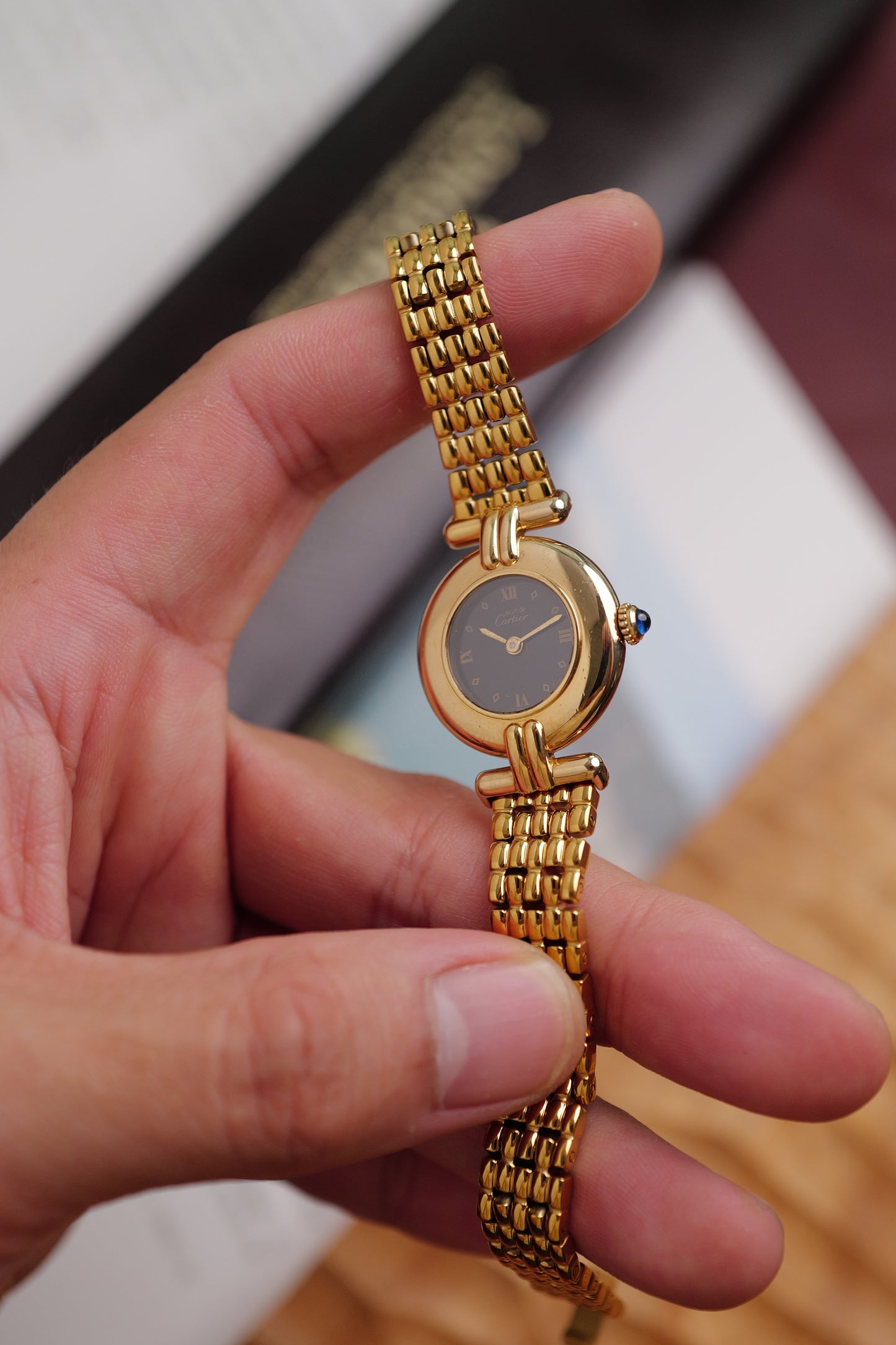 Cartier Colisee " Art-deco Roman" Quartz Circa. 1980s