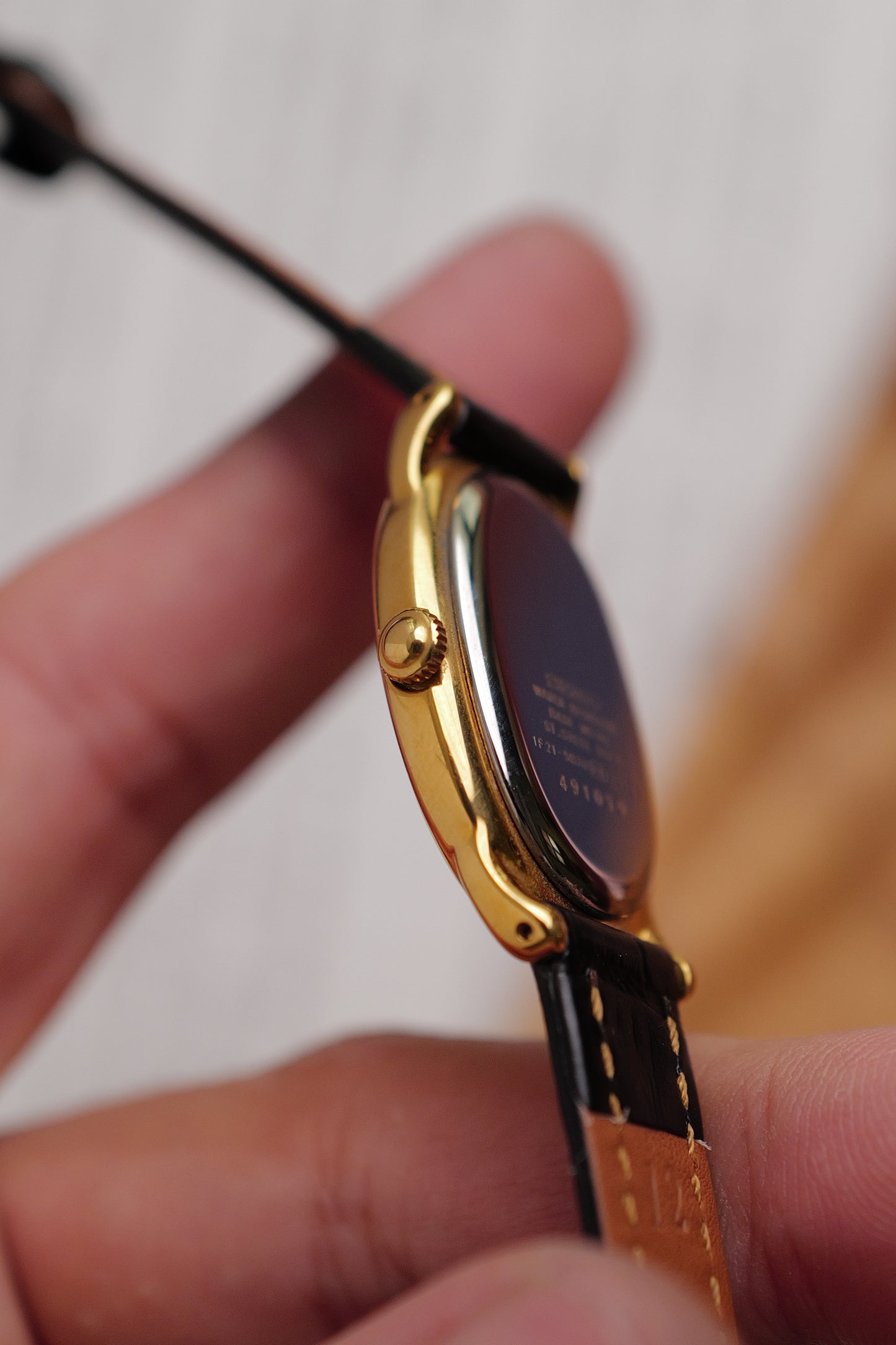 Seiko Ladies "Baignoire" Gold Circa. 1995