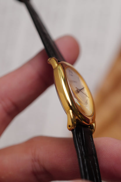 Seiko Ladies "Baignoire" Gold Circa. 1995