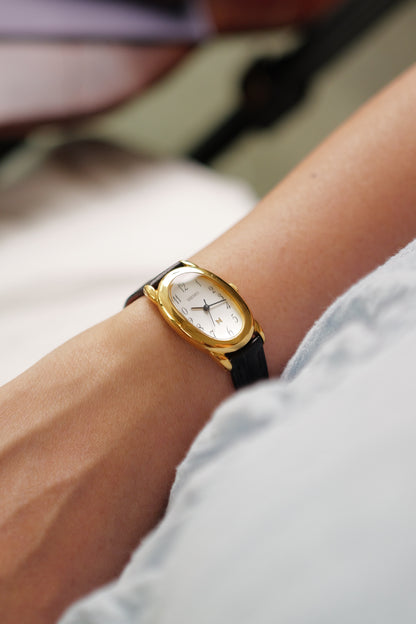 Seiko Ladies "Baignoire" Gold Circa. 1995