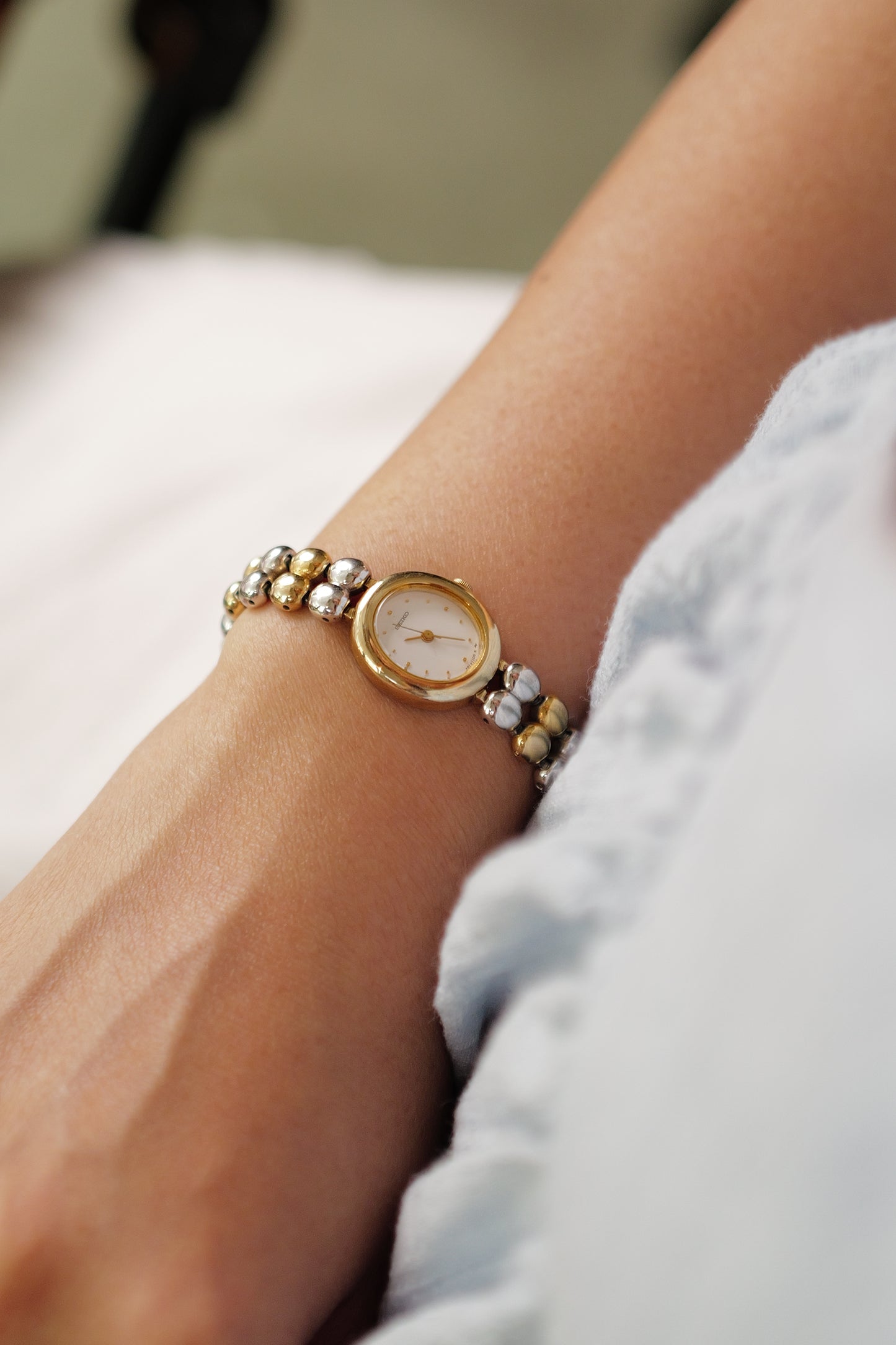 Seiko " 2-tone Beaded" Circa. 1985
