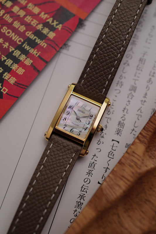 Seiko Exceline "Tank Normale" Mother of Pearl Circa. 1995