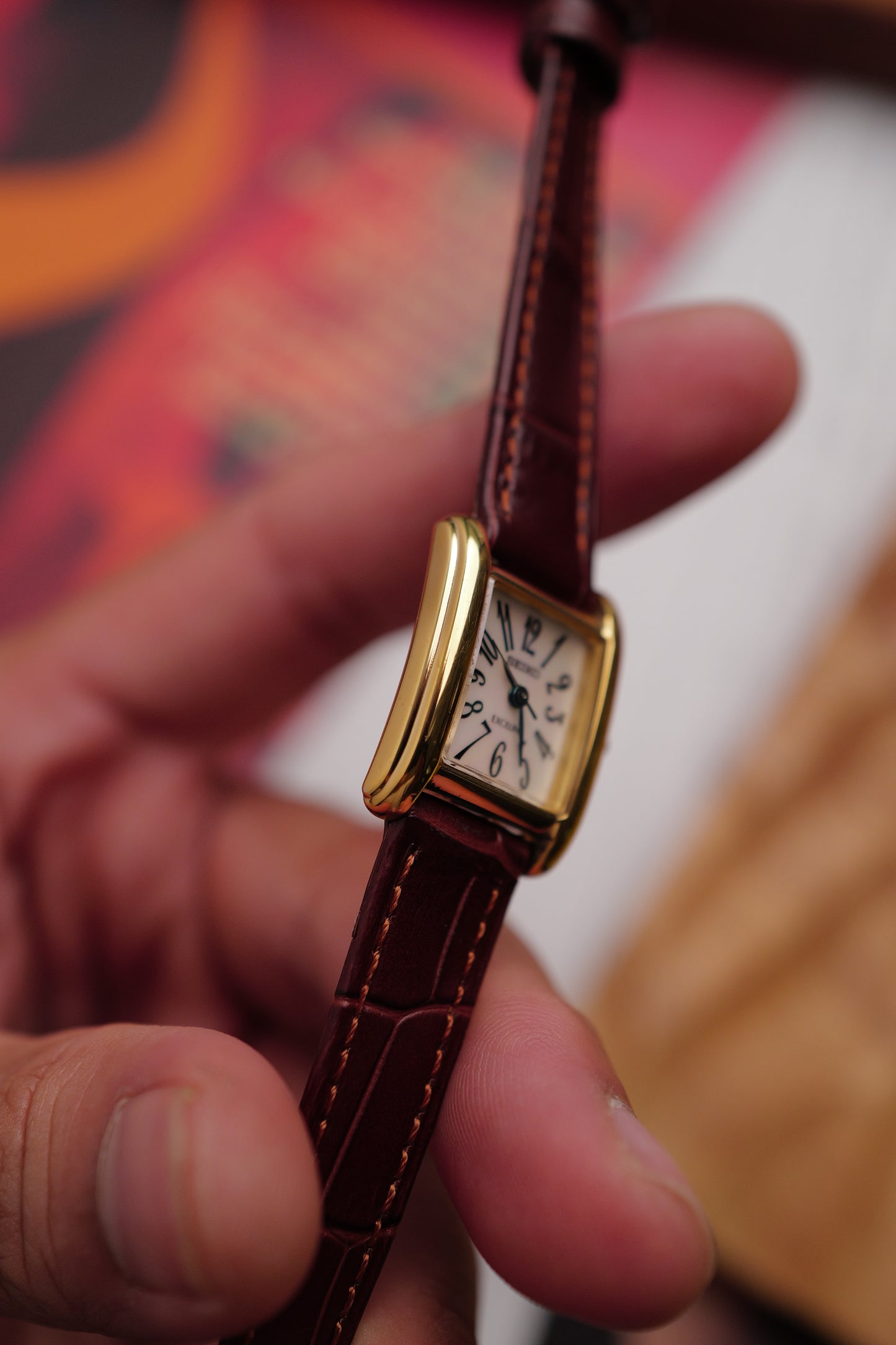 Seiko Exceline Mother of pearl "Exploding Numerals" circa. 1993