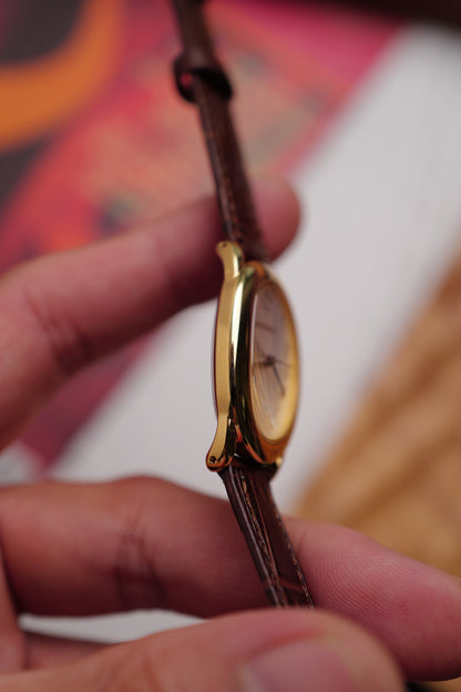Seiko Ladies "Baignoire" Gold Circa. 1995