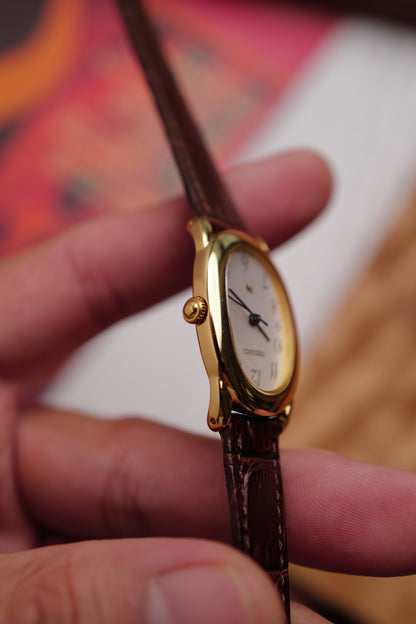 Seiko Ladies "Baignoire" Gold Circa. 1995