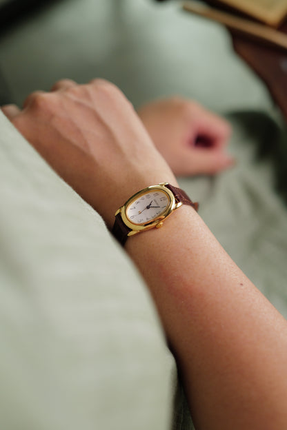 Seiko Ladies "Baignoire" Gold Circa. 1995