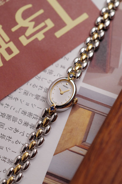 Seiko mini Oval "Sapphire" 2 tone Circa.1997