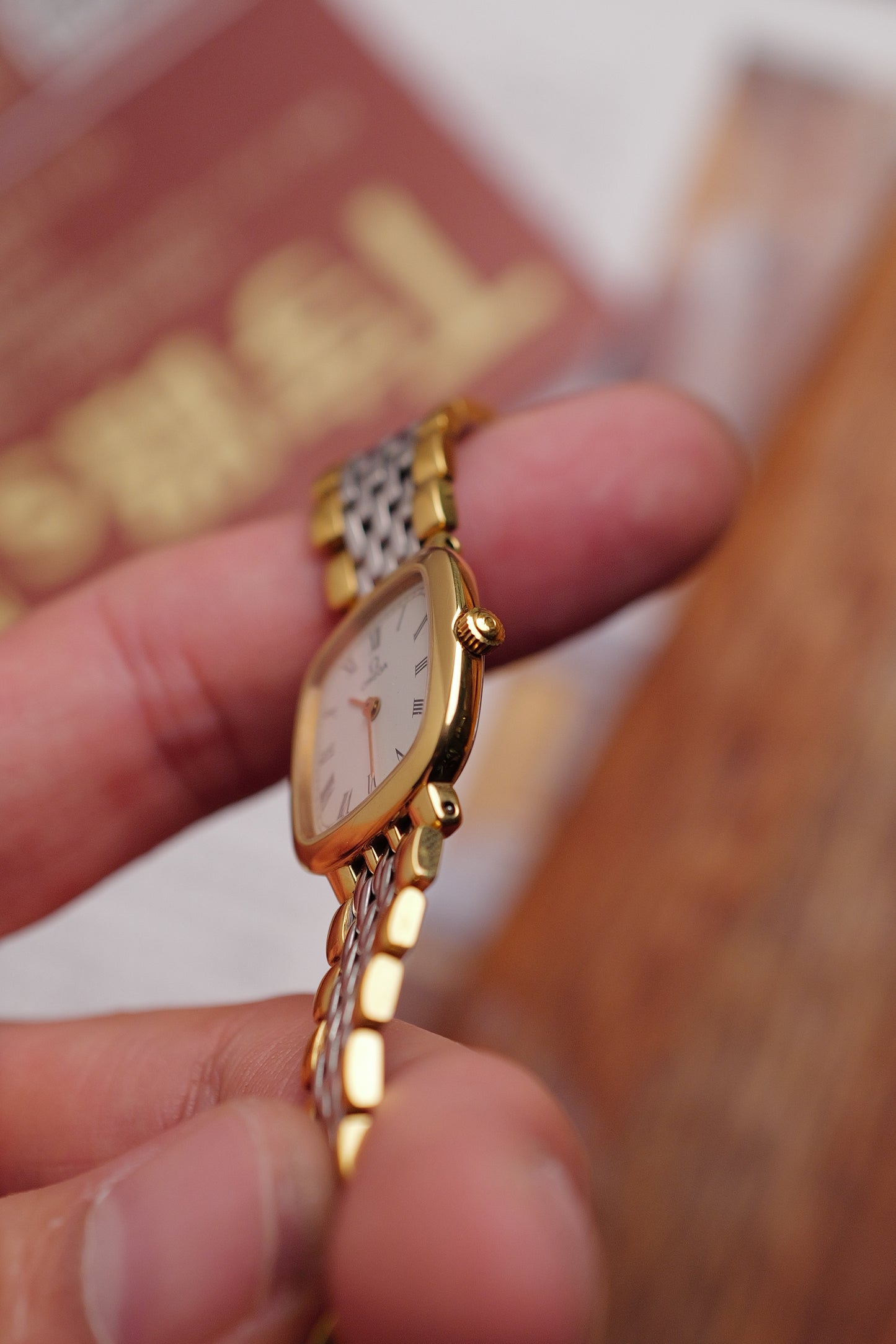 Omega De-ville "Roman Cushion" Quartz Circa. 1990