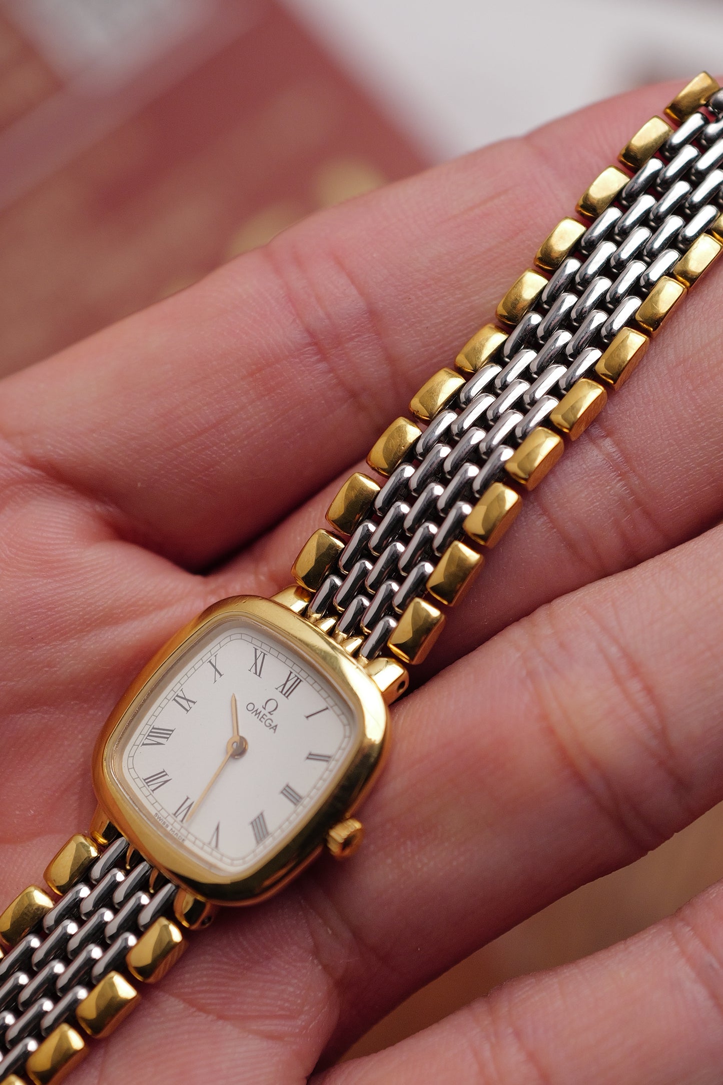Omega De-ville "Roman Cushion" Quartz Circa. 1990