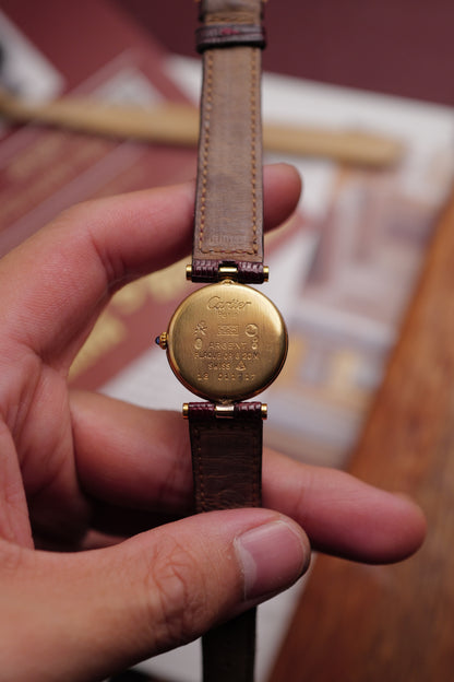 Cartier Vendome "Burgundy" Lacquer SM w/ box circa. 1980s