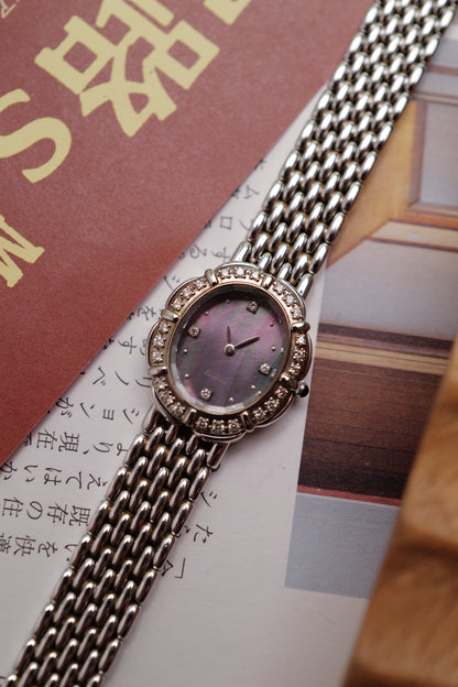 Seiko Exceline "Diamond petals" Mother of pearl circa. 1990