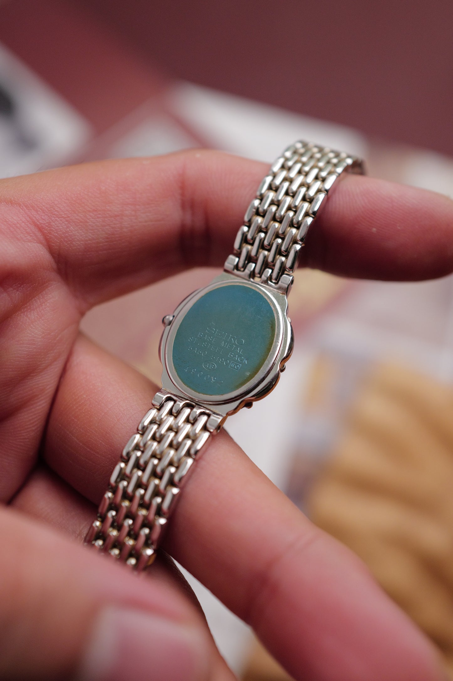 Seiko Exceline "Diamond petals" Mother of pearl circa. 1990