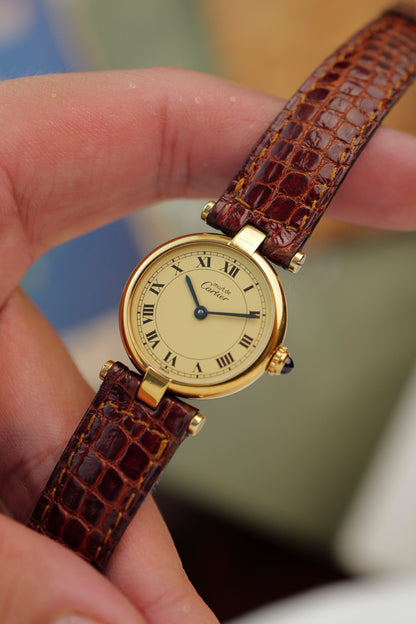 Cartier Vendome SM "Classic Lemon" Circa. 1980s w/ box