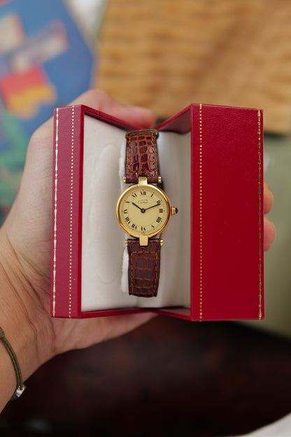 Cartier Vendome SM "Classic Lemon" Circa. 1980s w/ box