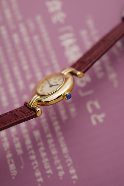 Cartier Colisee "Classic" Quartz Circa. 1980s w/ original box & Custom Bracelet