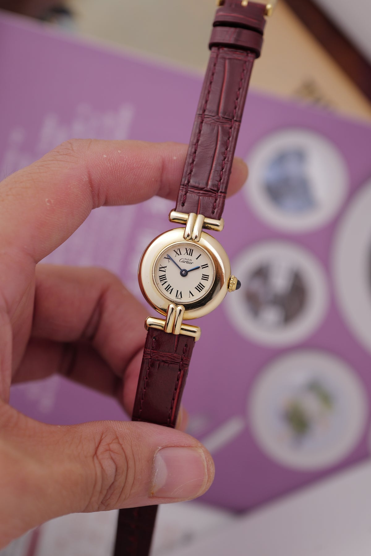 Cartier Colisee "Classic" Quartz Circa. 1980s w/ original box & Custom Bracelet