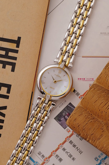 Seiko Exceline "Mother of Pearl 2-tone" Circa. 1993