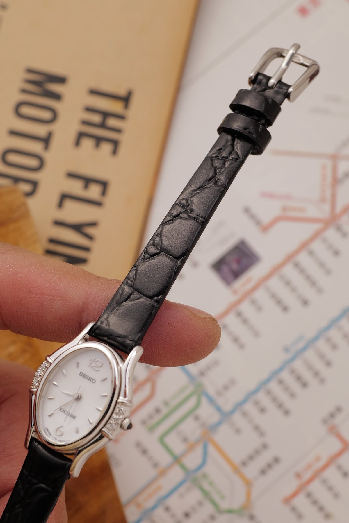 Seiko Exceline Mother of Pearl Diamond Bezel Circa. 1992