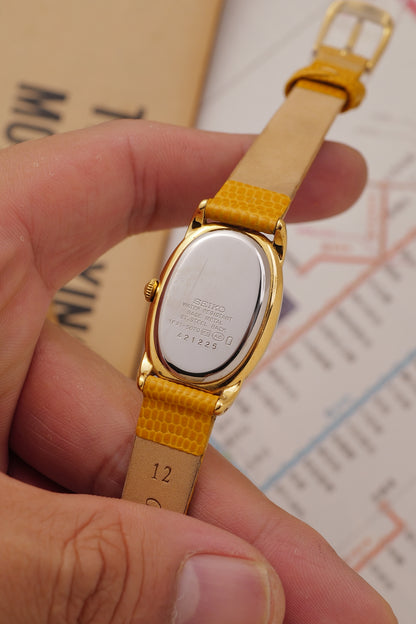 Seiko Ladies "Baignoire" Gold Circa. 1995