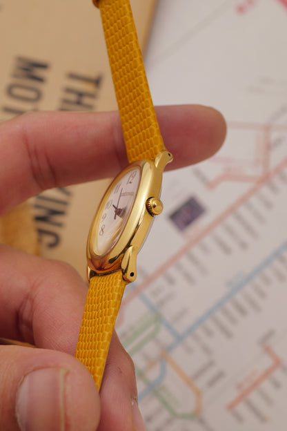 Seiko Ladies "Baignoire" Gold Circa. 1995