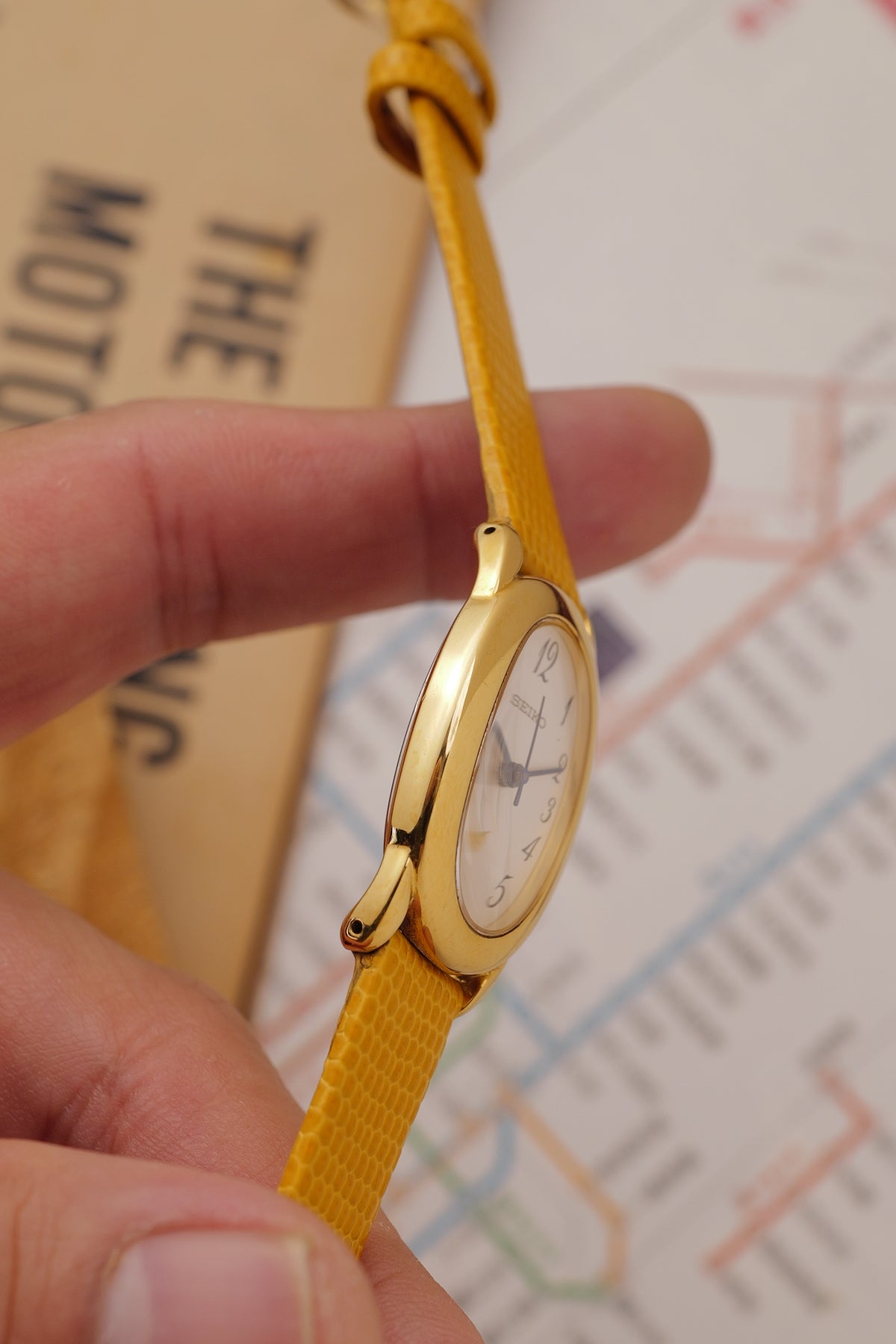 Seiko Ladies "Baignoire" Gold Circa. 1995