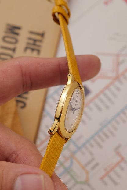 Seiko Ladies "Baignoire" Gold Circa. 1995
