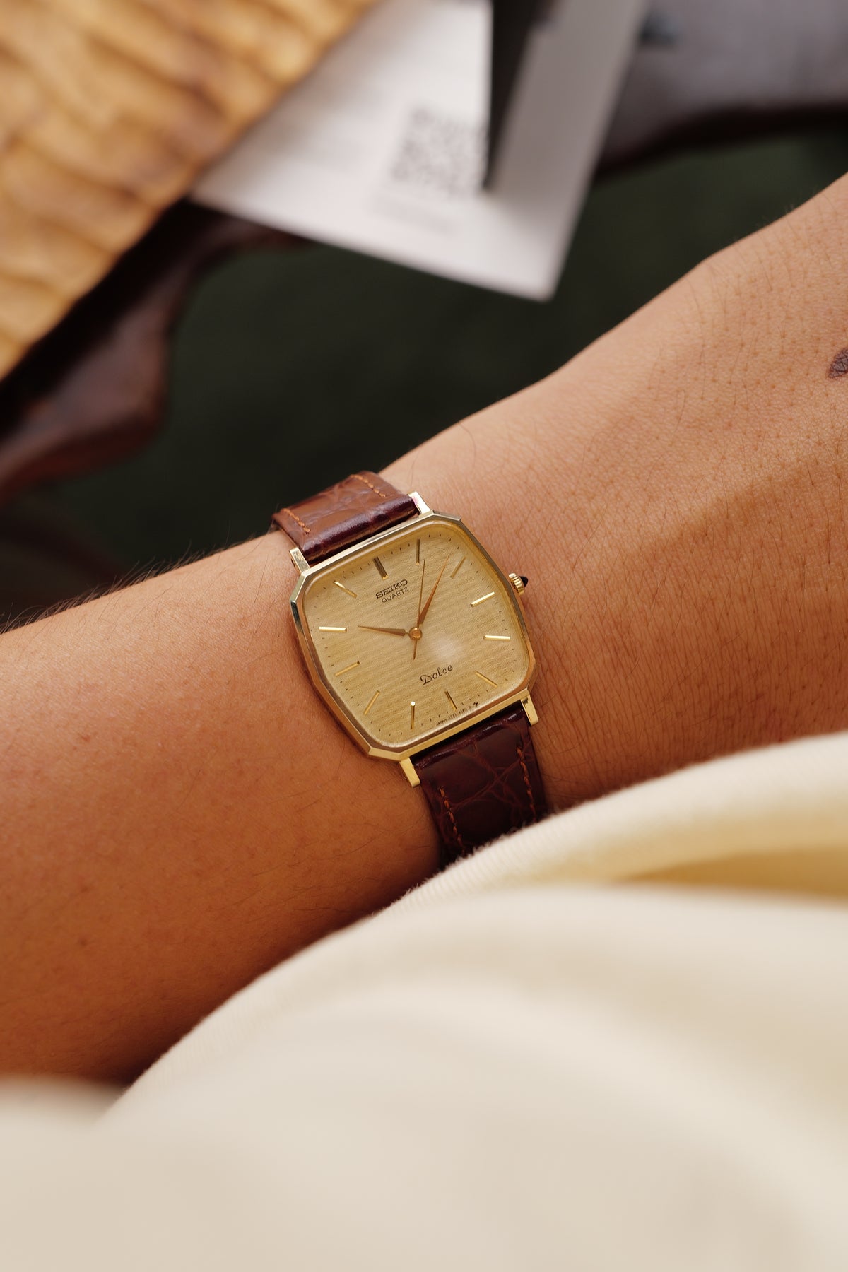 Seiko Dolce "Octa Tapestry Dial" Circa. 1987