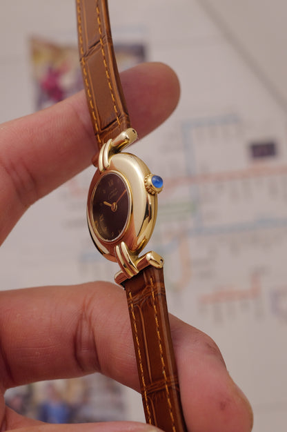 Cartier Colisee " Art-deco Roman" Quartz Circa. 1980s w/ box