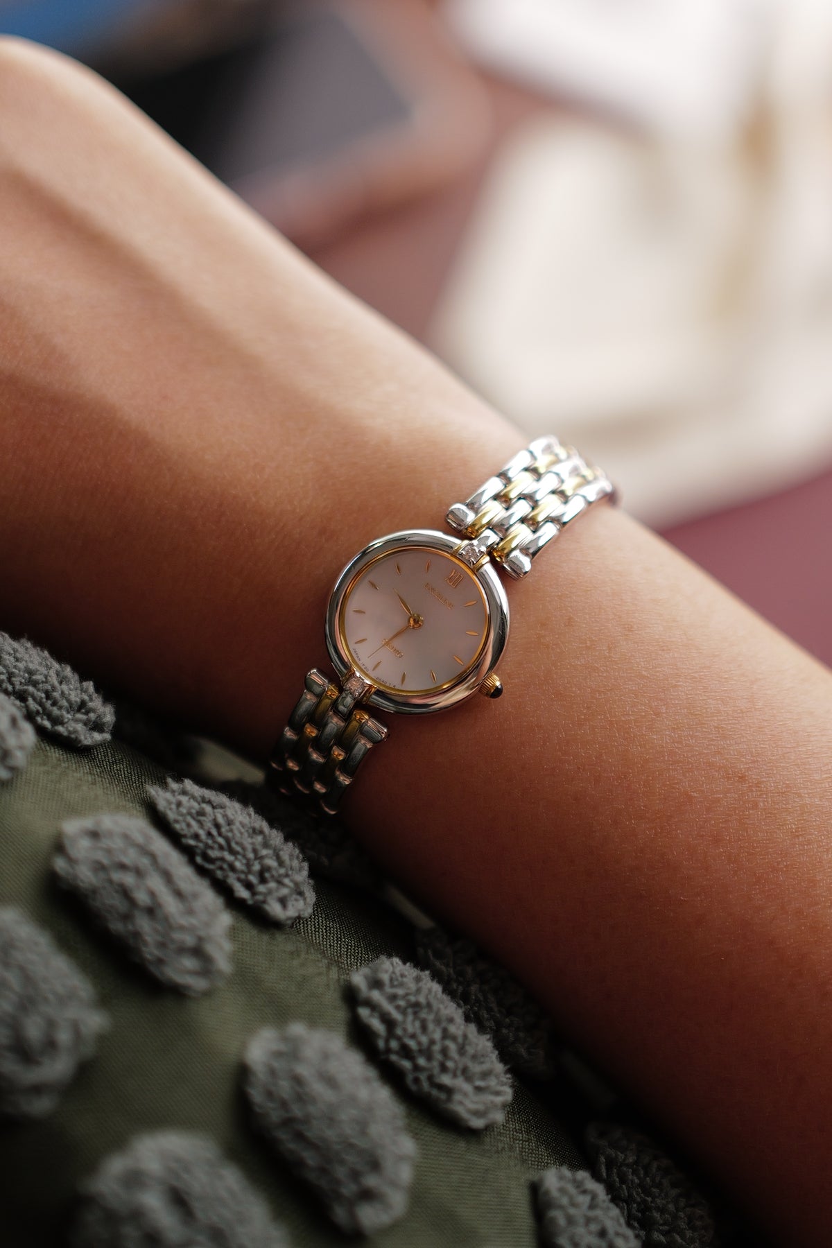 Seiko Exceline "Mother of Pearl 2-tone" Circa. 1993
