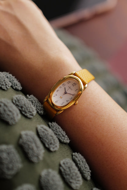 Seiko Ladies "Baignoire" Gold Circa. 1995