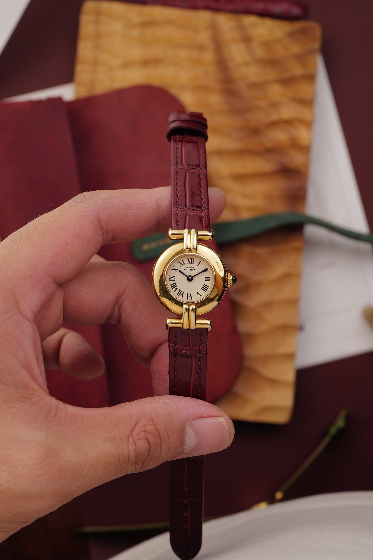 Cartier Colisee "Classic" Quartz Circa. 1980s w/ Box & Custom Bracelet