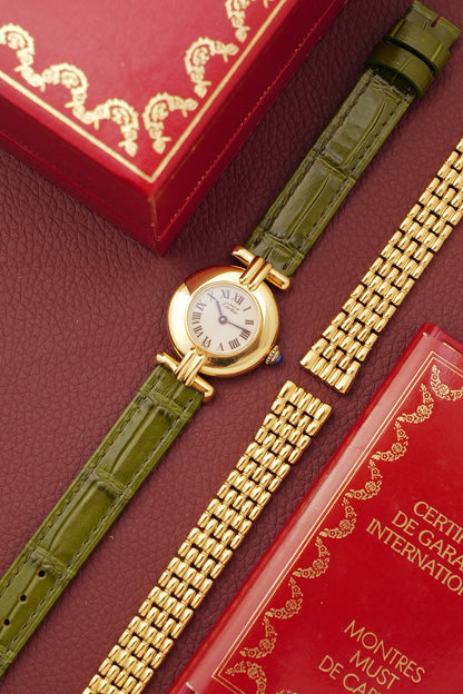 Cartier Colisee "Classic" Quartz Circa. 1980s w/ Full set & Custom Bracelet