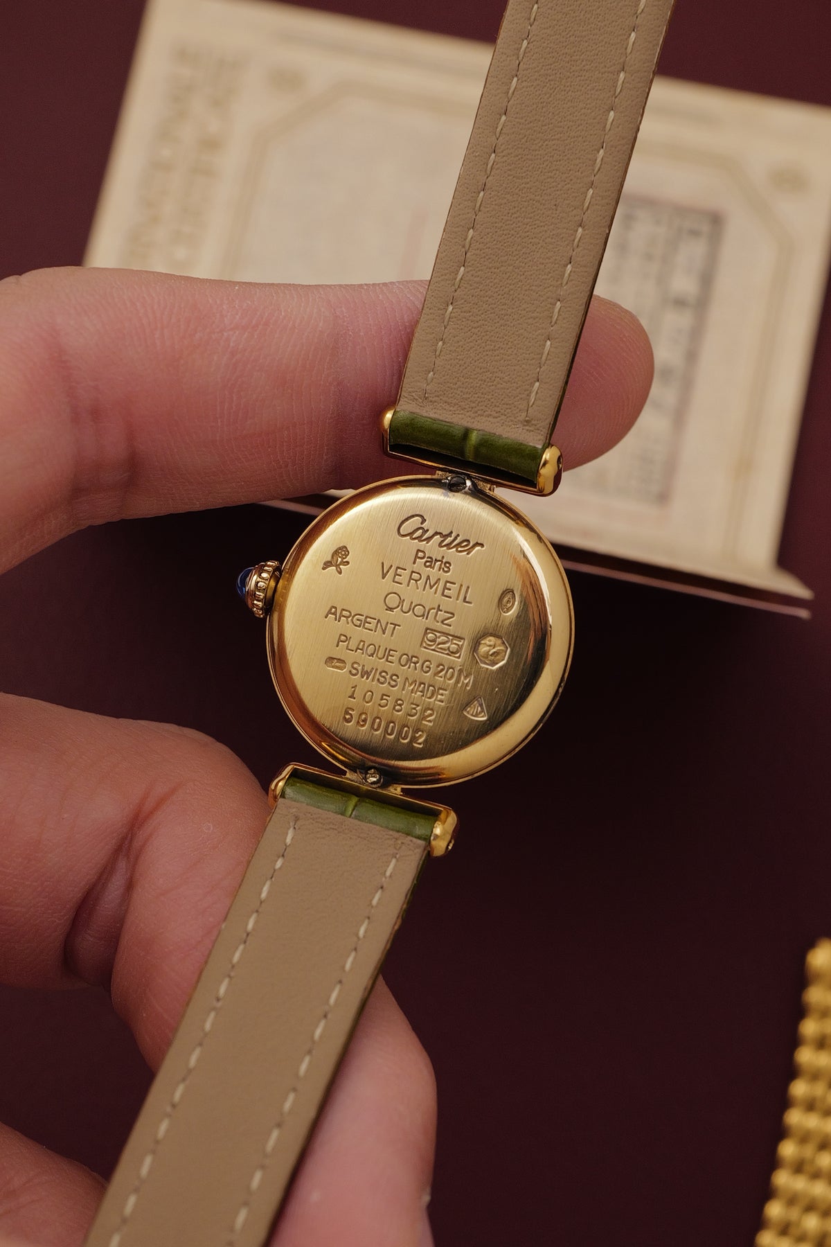 Cartier Colisee "Classic" Quartz Circa. 1980s w/ Full set & Custom Bracelet