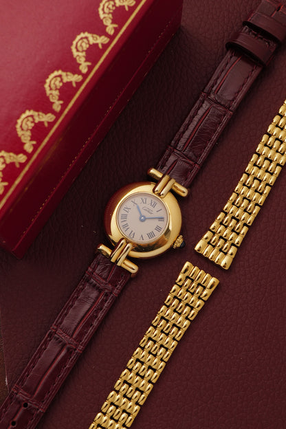 Cartier Colisee "Classic" Quartz Circa. 1980s w/ Box & Custom Bracelet