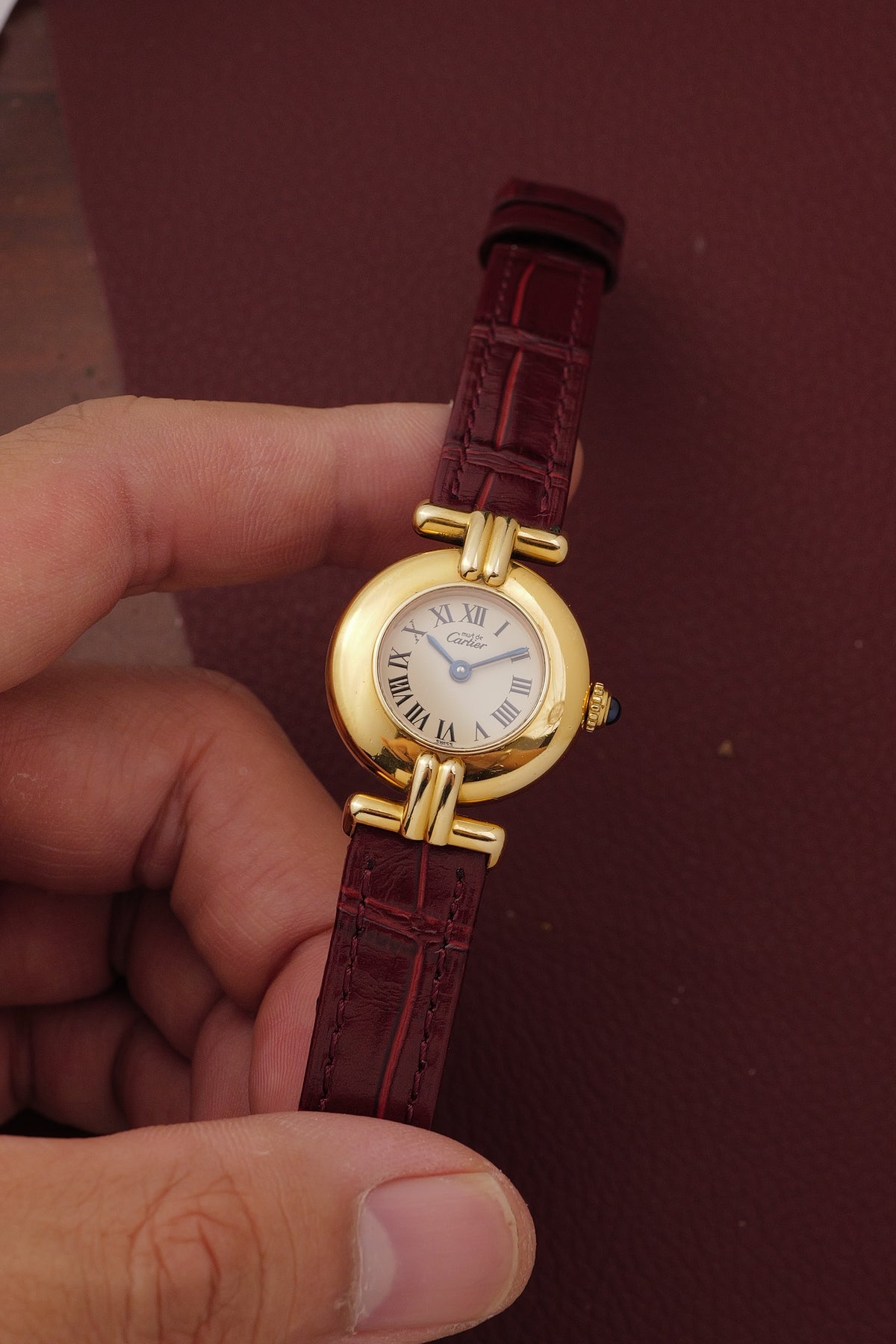 Cartier Colisee "Classic" Quartz Circa. 1980s w/ Box & Custom Bracelet