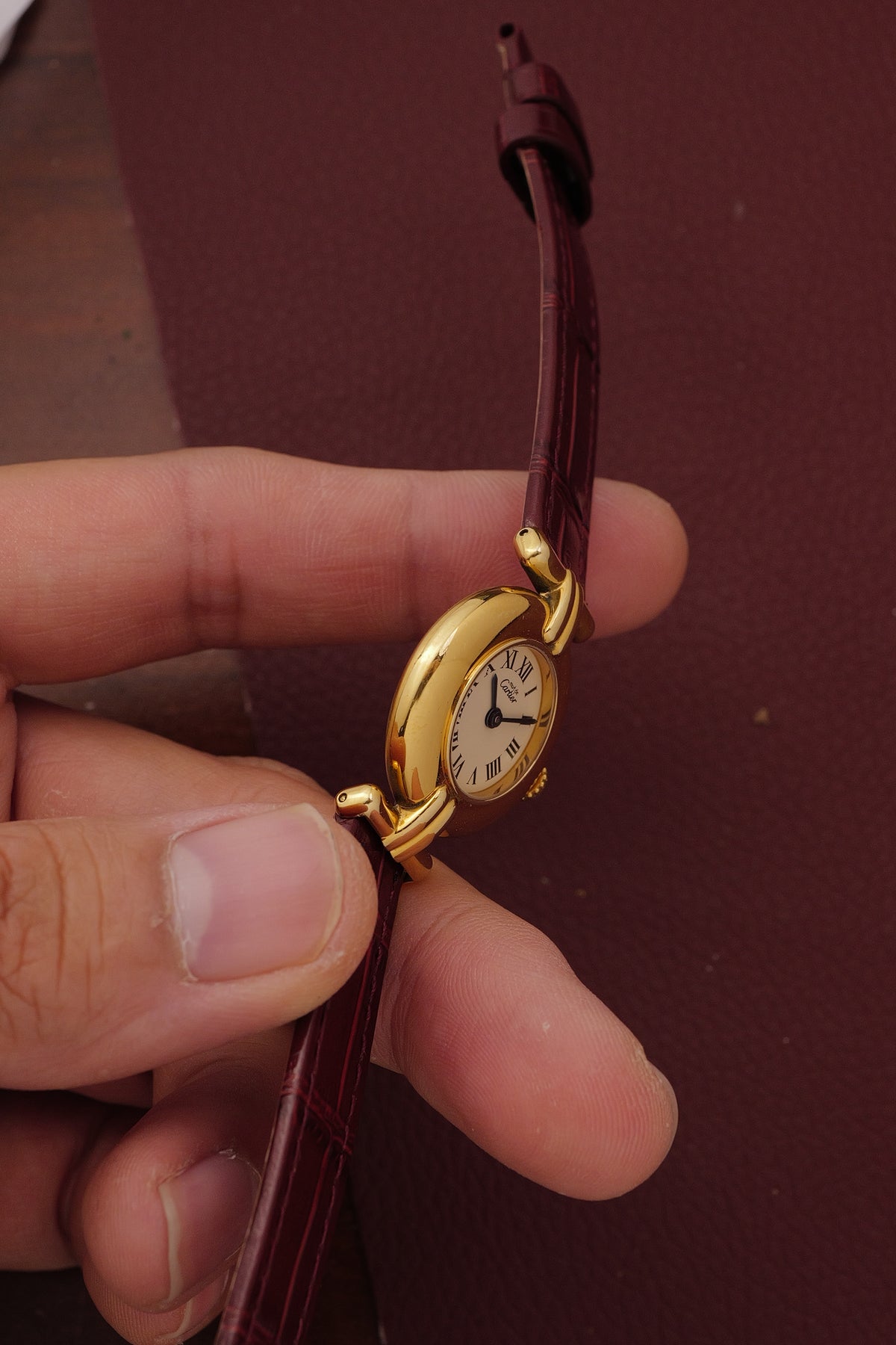 Cartier Colisee "Classic" Quartz Circa. 1980s w/ Box & Custom Bracelet