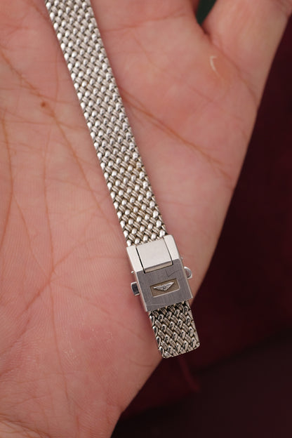 Longines "Cushion" Integrated Bracelet w/ Adjustable Buckle Circa. 1990s