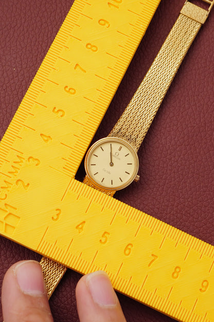 Omega De-ville integrated Bracelet Circa. 1980s