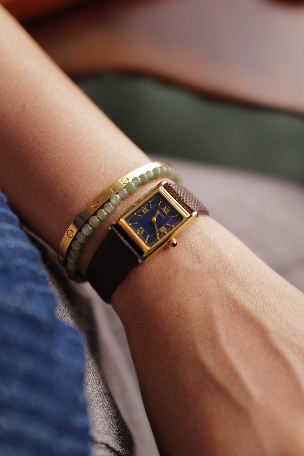 Seiko Nano Universe Tank Sunburst Blue Special edition
