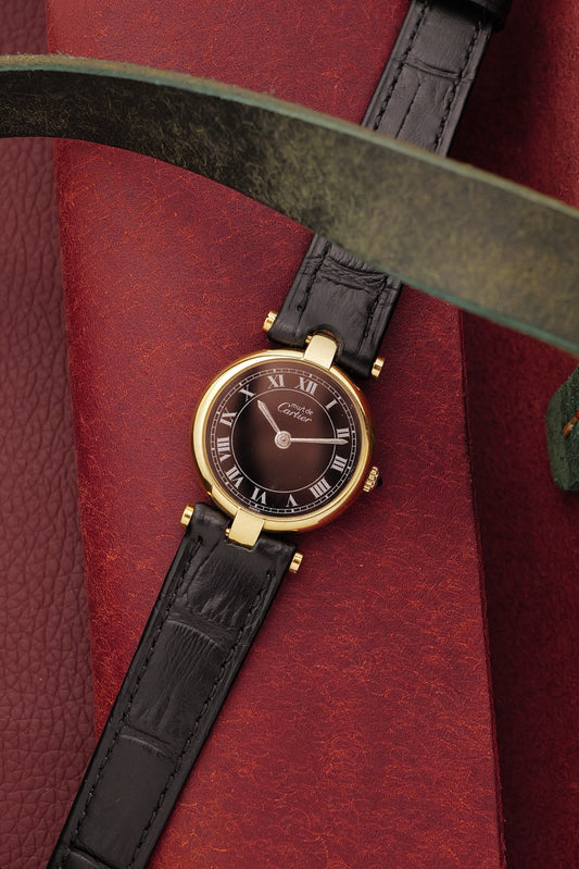 Cartier Vendome "Classic Onyx" Lacquer SM Circa. 1980s w/ original box