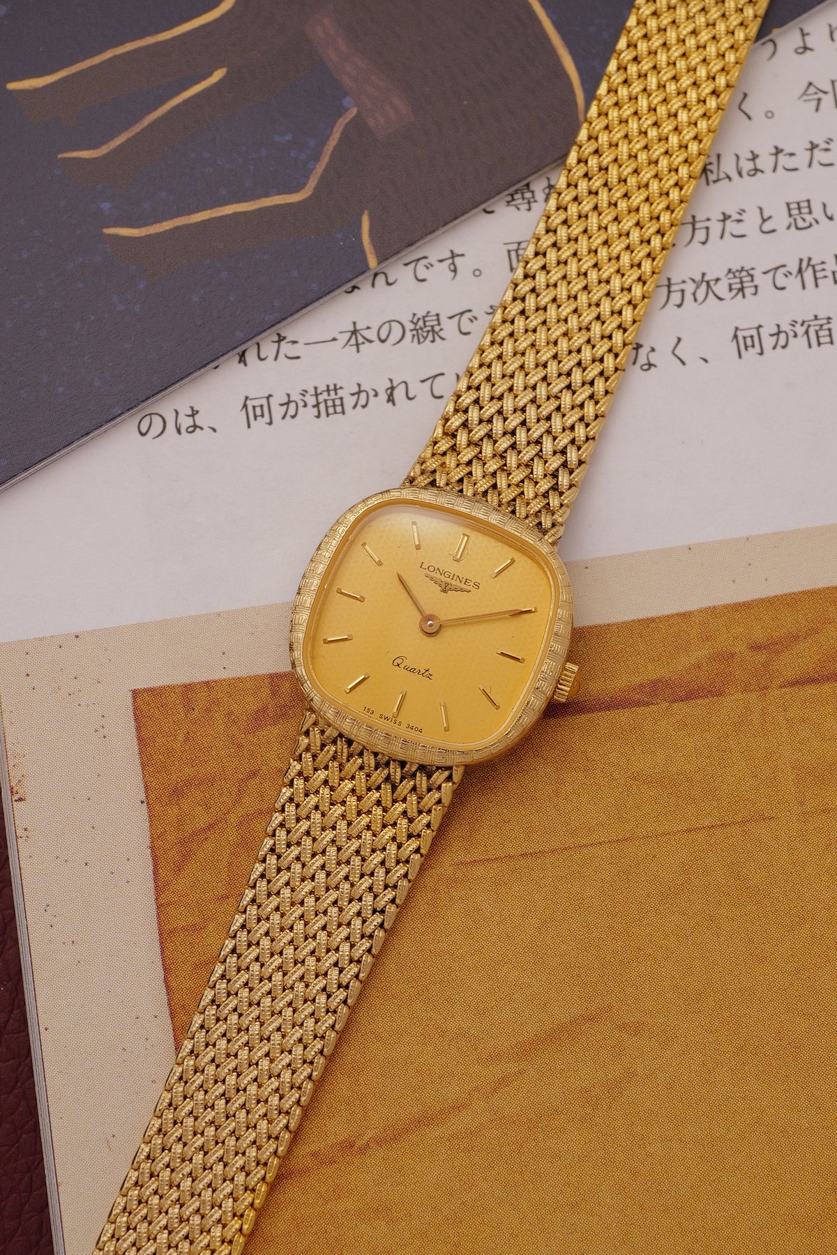 Longines integrated Bracelet Ladies Quartz with adjustable buckle Circa. 1990s