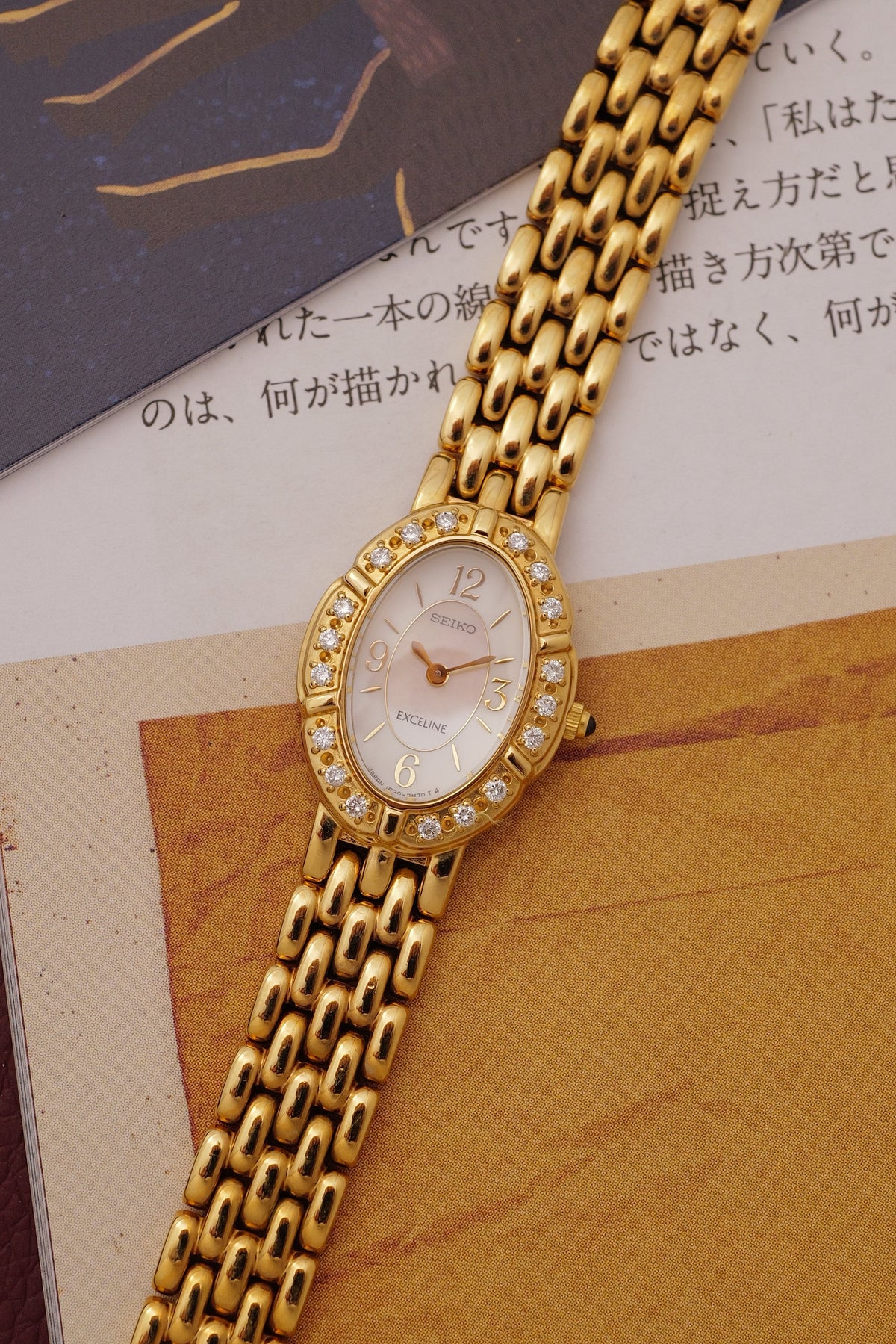 Seiko Exceline "Mother of Pearl Floral" Circa. 1991
