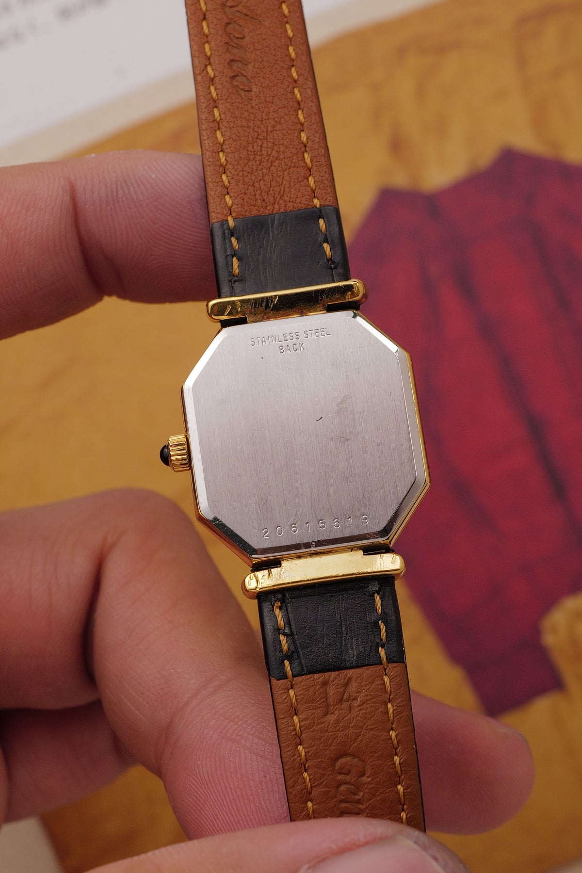 Longines "Octa Mini" in Black Ref. 3209 Circa. 1970s