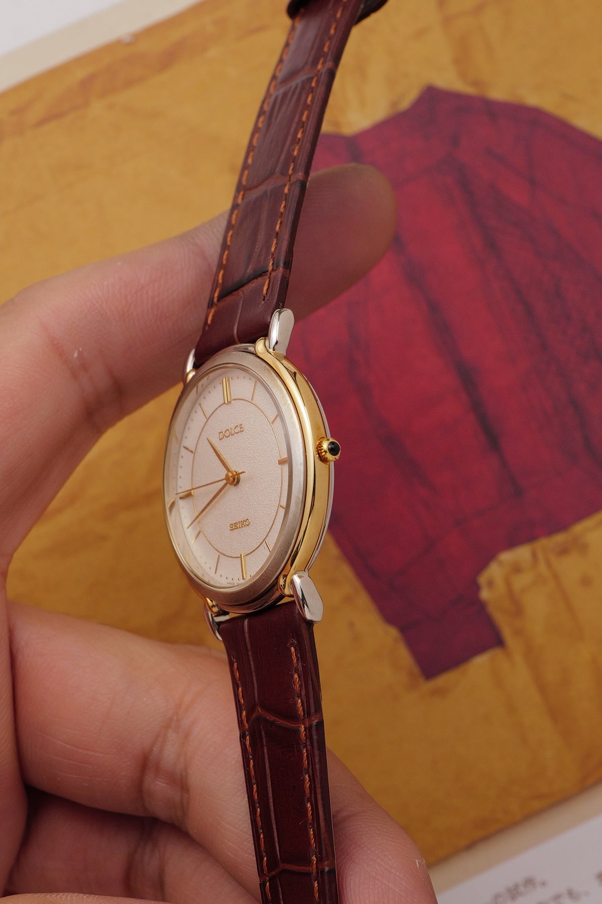 Seiko Dolce Exceline Couple set 7-11 20th anniversary piece. Circa.1990s