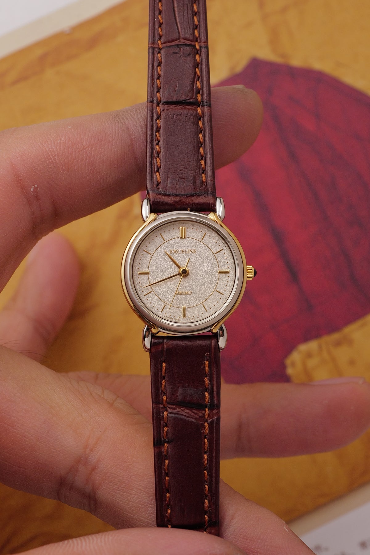 Seiko Dolce Exceline Couple set 7-11 20th anniversary piece. Circa.1990s