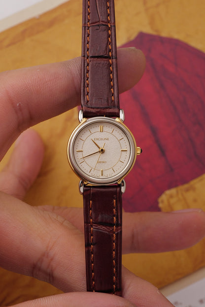 Seiko Dolce Exceline Couple set 7-11 20th anniversary piece. Circa.1990s